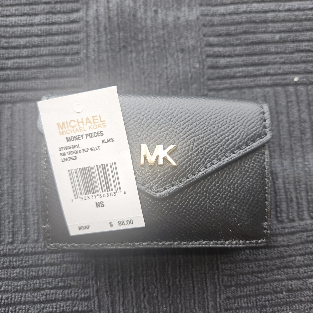 Michael Kors Black Leather Card Holder